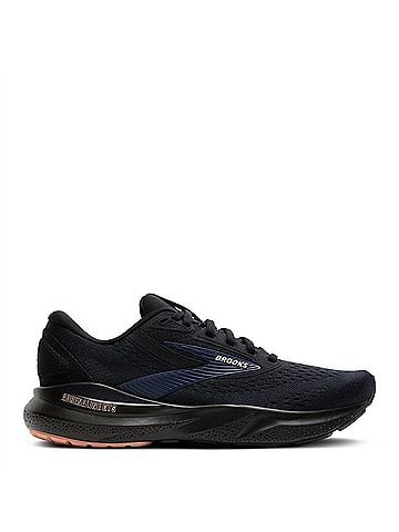 Brooks Women's Adrenaline Gts 24 Shoe in Black/Peacoat/Peach (view 1)