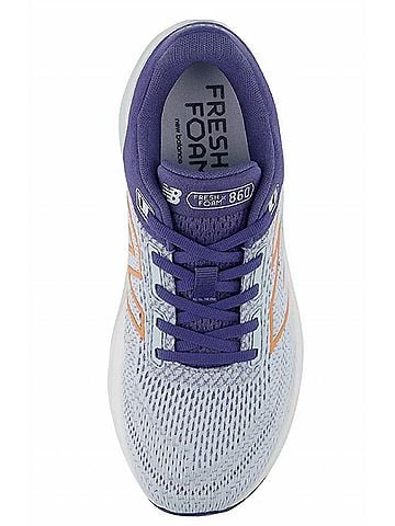 New Balance Women's Fresh Foam X 860v14 Wide Shoes in Frost Glass/Dream State/Peach Nectar (view 2)