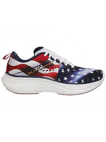 Saucony Women's Ride 17 Usa Running Shoes in Blue (view 1)