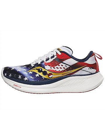 Saucony Women's Ride 17 Usa Running Shoes in Blue (view 2)