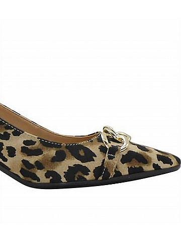 J. Renee Women's Kallan Pump in Brown/Black Animal Print (view 2)