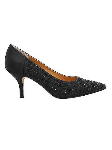 J. Renee Women's Rishna Pump in Black Satin (view 1)