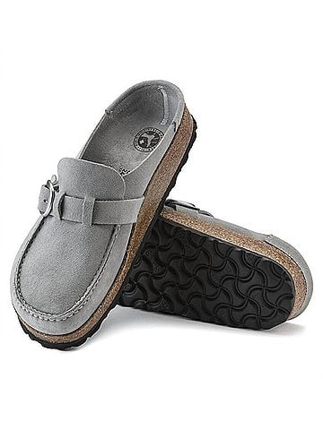 Birkenstock Women's Buckley Clogs in Mineral Suede (view 2)