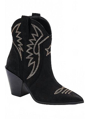 Dolce Vita Women's Ginni Pointed Toe Booties in Nubuck (view 2)