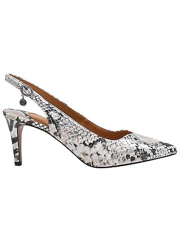 J. Renee Women's Belamie Pump in Cream/Black/Silver Snake Print (view 1)
