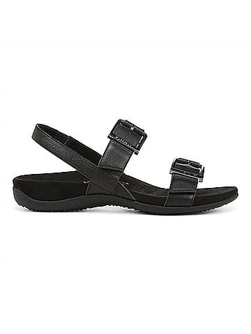 Vionic Women's Reese Sandal in Black (view 1)