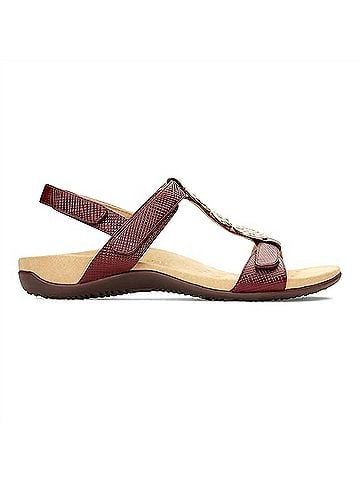Vionic Women's Rest Farra Sandal in Fig (view 1)