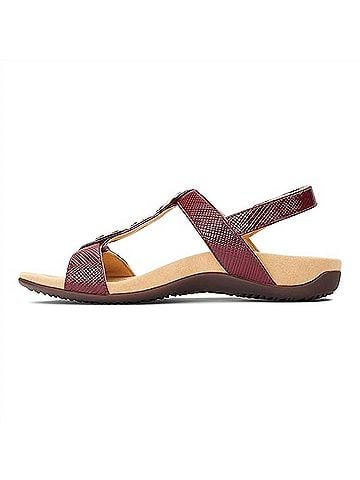 Vionic Women's Rest Farra Sandal in Fig (view 2)