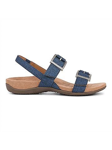 Vionic Women's Reese Sandal in Denim (view 1)