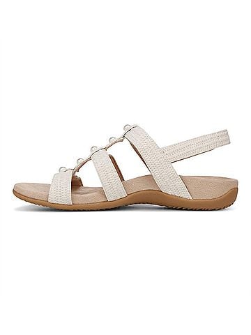 Vionic Women's Amber Pearl Sandal in Cream (view 2)