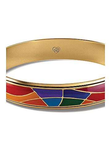 Brighton Women's Colormix Jewel Bangle in Gold Multi (view 2)