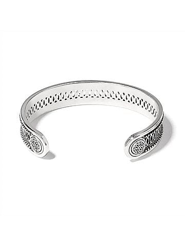 Brighton Women's Ferrara Siena Cuff Bracelet in Silver (view 2)