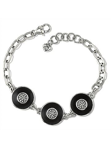 Brighton Women's Meridian Eclipse Disc Bracelet in Black (view 1)