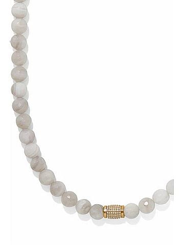 Brighton Women's Meridian Solis Bead Necklace in Cream (view 2)