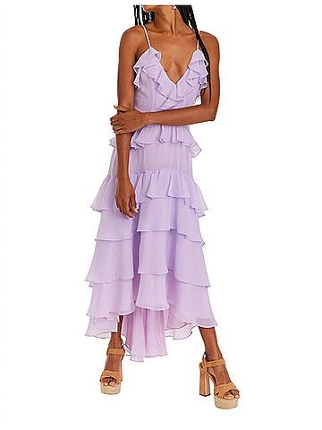 Allison Cassidy Maxi Dress in Lilac (view 2)