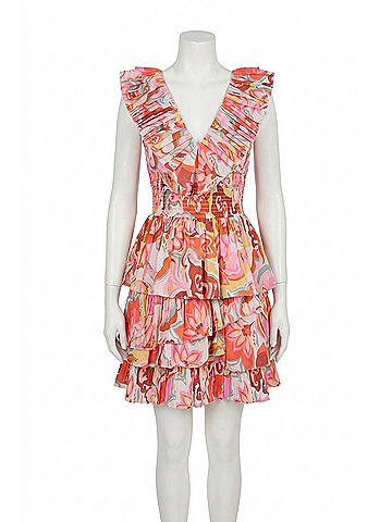 Love The Label Jolie Mini Dress in Chiara Print (view 1)