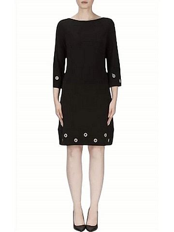 Joseph Ribkoff Lds Mini Dress in Black (view 2)