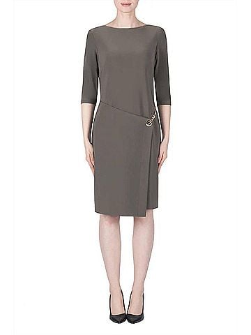 Joseph Ribkoff 3/4 Sleeves Dress in Avocado (view 2)
