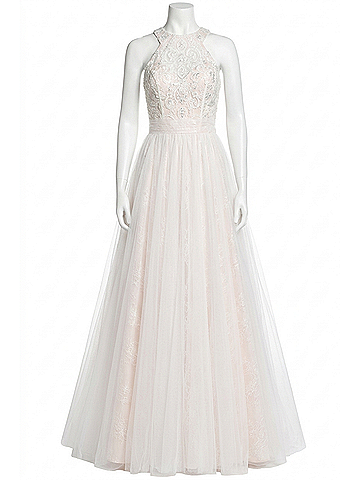 Sherri Hill Beaded Long Prom Dress in Ivory (view 1)