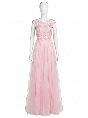 Sherri Hill Crystal Beaded Prom Dress in Pink (view 1)