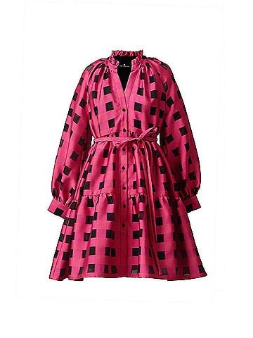 Emily Lovelock Lucy Dress in Crimson (view 1)