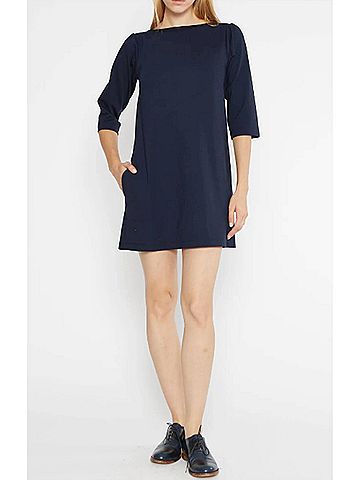 Ripley Rader Ponte Knit A-Line Dress in Black (view 2)