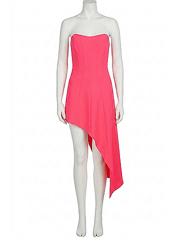 Amanda Uprichard Muse Dress in Hibiscus (view 1)