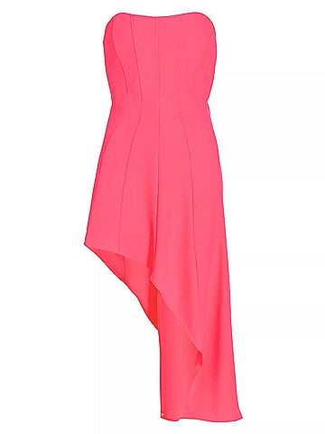 Amanda Uprichard Muse Dress in Hibiscus (view 2)