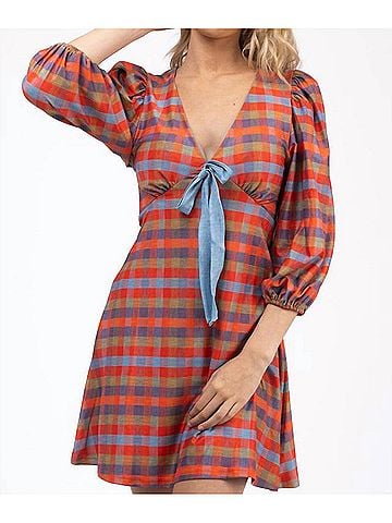 SMITH & QUINN Darling Dress in Campers Check (view 2)