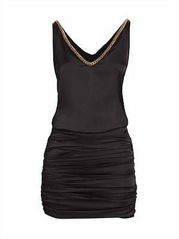 Generation Love Kinsley Chain Mini Dress in Black (view 1)