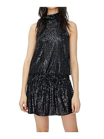 Generation Love Gigi Sequin Dress in Black (view 2)
