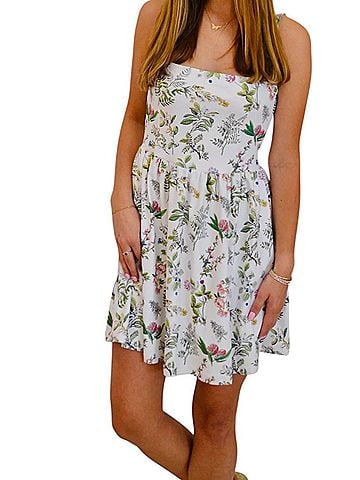 SMITH & QUINN Madeline Mini Dress in Green Multi (view 2)