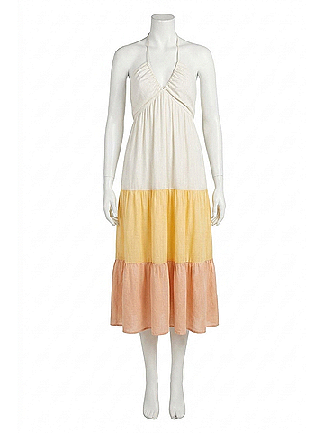 Le Lis Golden Tide Midi Dress in Multi (view 1)