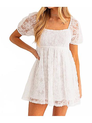 Le Lis Petal Promises Dress in White (view 2)