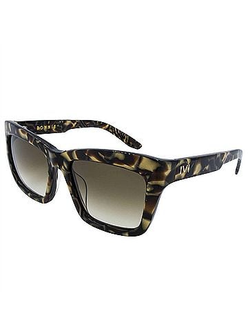 IVI Women's Bonnie Wayfarer Sunglasses in Polished Tigers Eye / Bronze Gradient Lens (view 1)