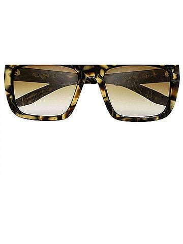 IVI Women's Bonnie Wayfarer Sunglasses in Polished Tigers Eye / Bronze Gradient Lens (view 2)