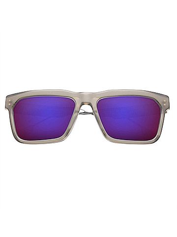 IVI Unisex Deano Dust Sunglasses in Matte Gunmetal / Amethyst Flame Flash Lens (view 2)