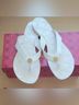 Tory Burch Solid White Gold Sandals Size 7 - photo 3