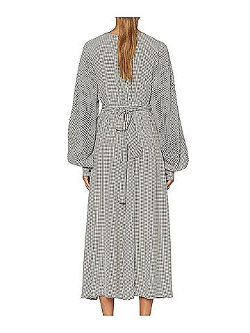 Scanlan Theodore Gingham Wrap Front Dress Casual Dress (view 2)