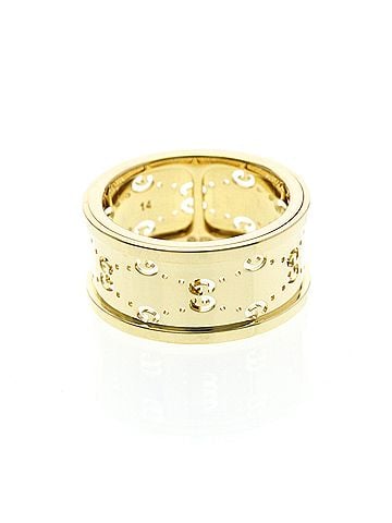 Gucci Gucci Icon Twirl Ring Yellow Gold (18K) Fashion No Stone Band Ring Gold (view 1)
