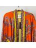 ETRO Paisley Orange Yellow Jacket Size 4 - photo 4
