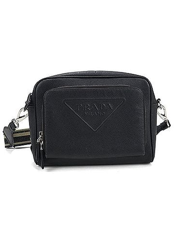 Prada PRADA Prada Shoulder Bag 2VH152 Saffiano Leather Men's Black (view 1)