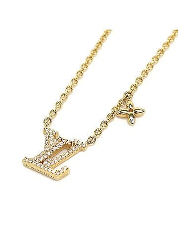 Louis Vuitton LOUIS VUITTON Louis Vuitton Necklace M00596 LV Iconic Women's Gold (view 1)