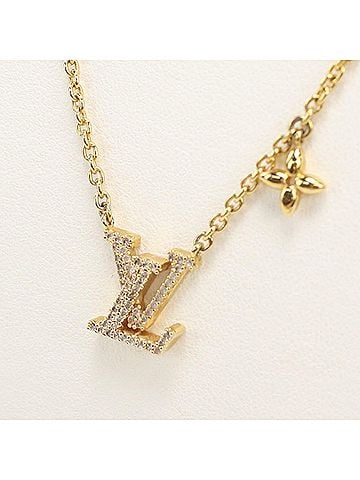 Louis Vuitton LOUIS VUITTON Louis Vuitton Necklace M00596 LV Iconic Women's Gold (view 2)