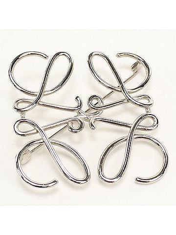 Loewe LOEWE Brooch 111.25.020 Anagram Women's Silver (view 2)