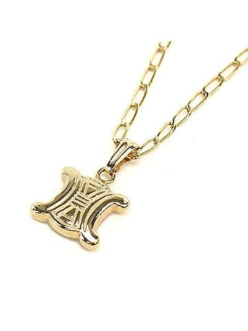 Céline CELINE Celine Triomphe Necklace for Women, Gold (view 1)
