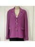 St. John 100% Other Tweed Purple Blazer Size 8 - photo 4