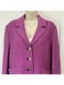 St. John 100% Other Tweed Purple Blazer Size 8 - photo 5