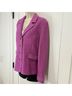 St. John 100% Other Tweed Purple Blazer Size 8 - photo 14