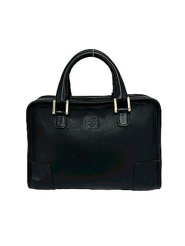 Loewe LOEWE Vintage Amazona 28 Anagram Logo Leather Handbag Mini Boston Bag Black 30326 (view 1)